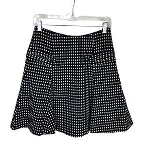 H&M Mini Skirt, Women's 6, Vintage 90's Y2K, Polka Dot, Wool Rayon Acetate